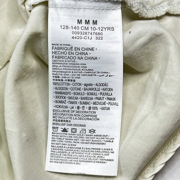 Levi's Girls' Off-White Cotton Button-Down Shirt Dress Pocket Sz M 10-12 - NWOT - Picture 12 of 12